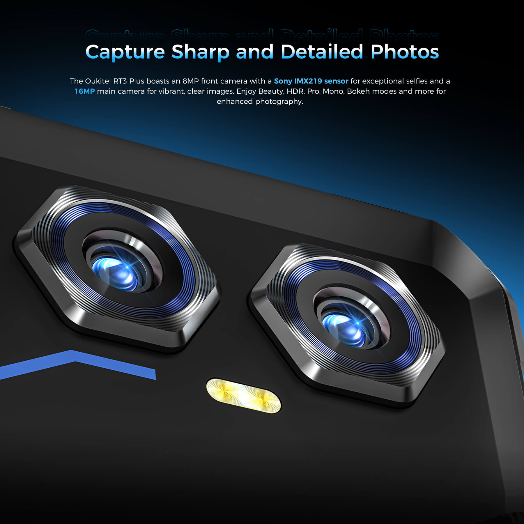 Oukitel RT3 Plus 4G RuggedTablet 8-inch 11000mAh Big Battery 16MP