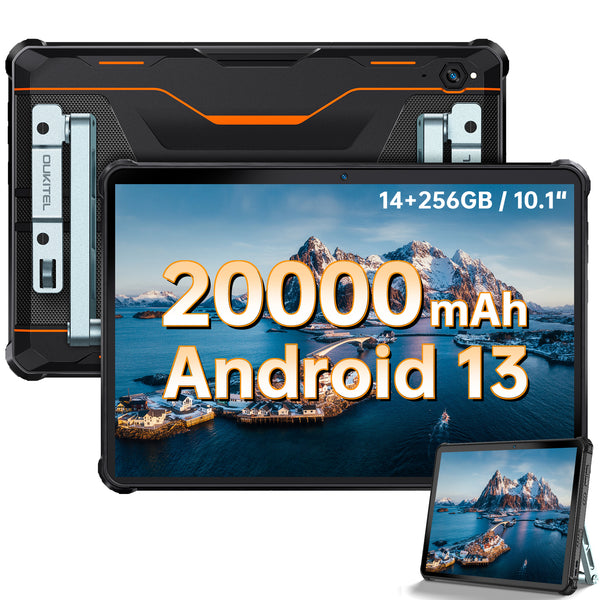 Oukitel RT6 10-inch 33W Fast Charge 20000mAh Battery Android 13 Outdoor Tablet (16+256GB)