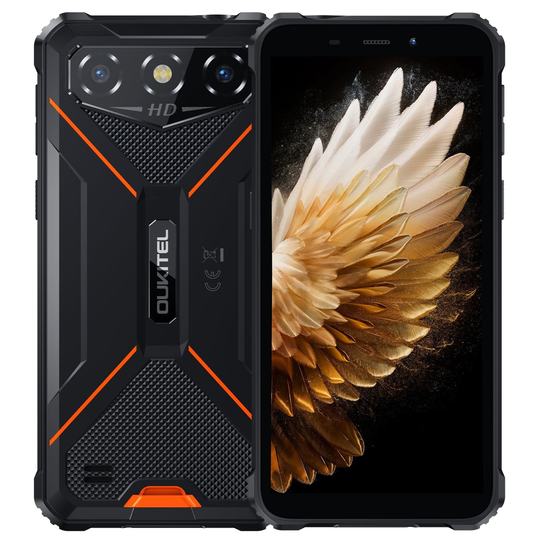 OUKITEL G3-EV Rugged Phone 6'' HD+ Display 6300mAh Big Battery 13MP Ca