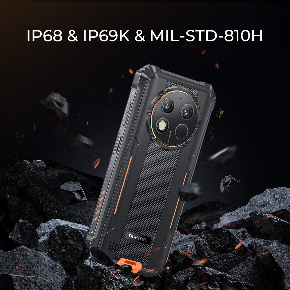 OUKITEL G1 Android 14 10600mAh 24GB RAM Rugged Phone