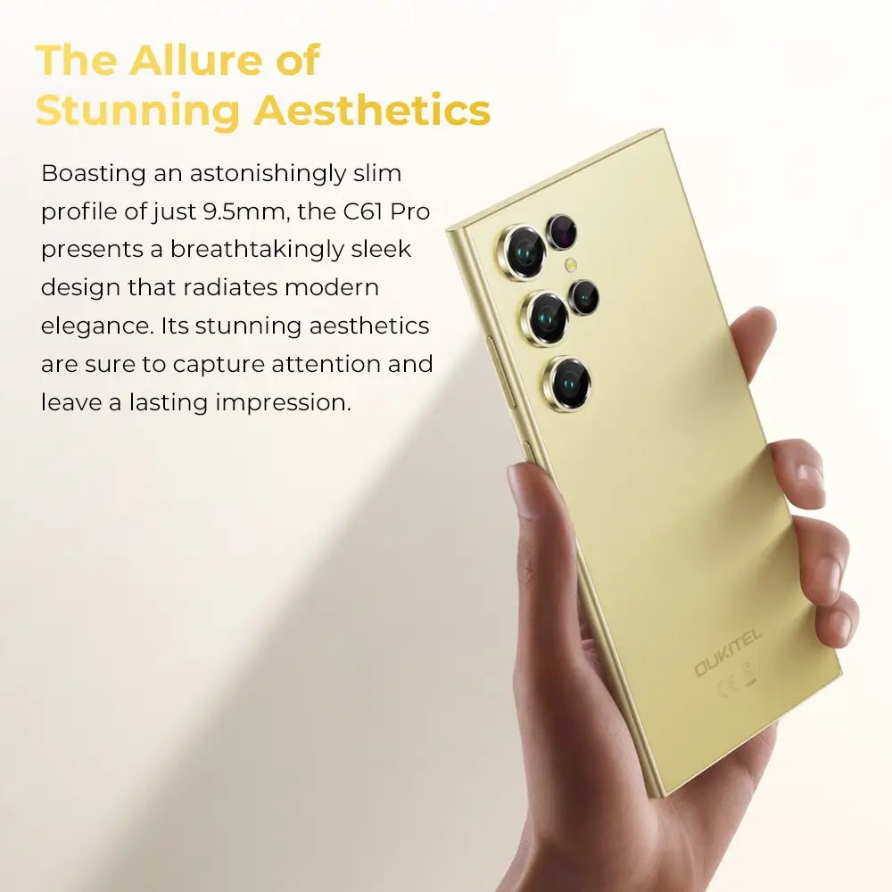 Oukitel C61 Pro 6.88-inch 5150mAh Battery 9.5mm Ultra-thin Body Oukitel C61 Pro 6.88-inch 5150mAh Battery 9.5mm Ultra-thin Body