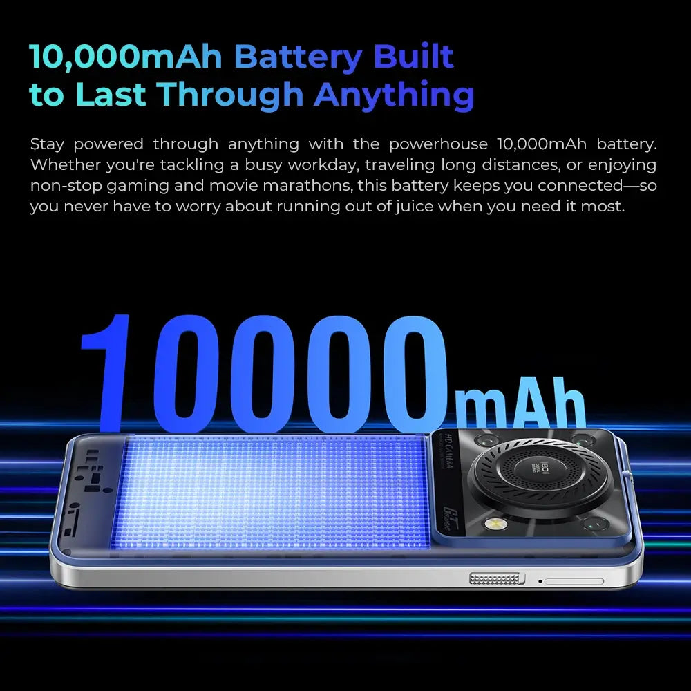 Oukitel C60 6.88-inch 10000mAh Battery 13.4mm Ultra-thin Body