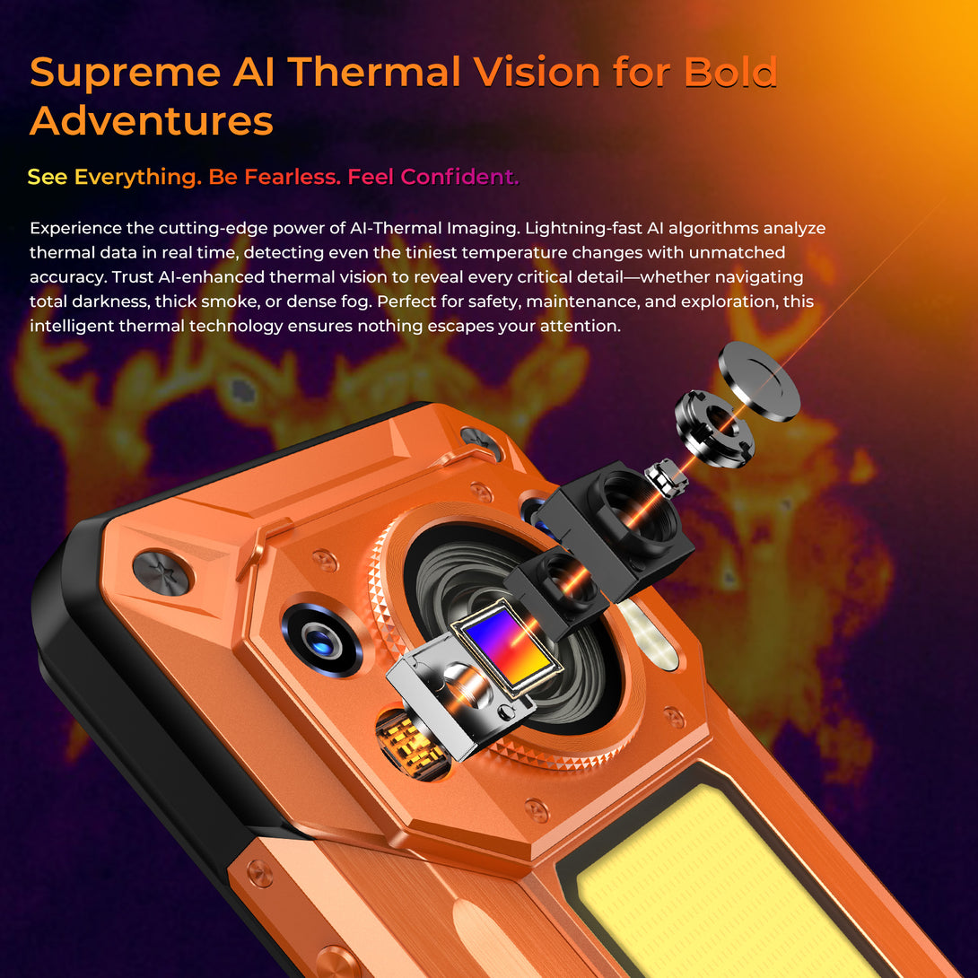 OUKITEL WP500 Ultra Thermal Imaging 5G Rugged Phone 6.78'' FHD+ Displa