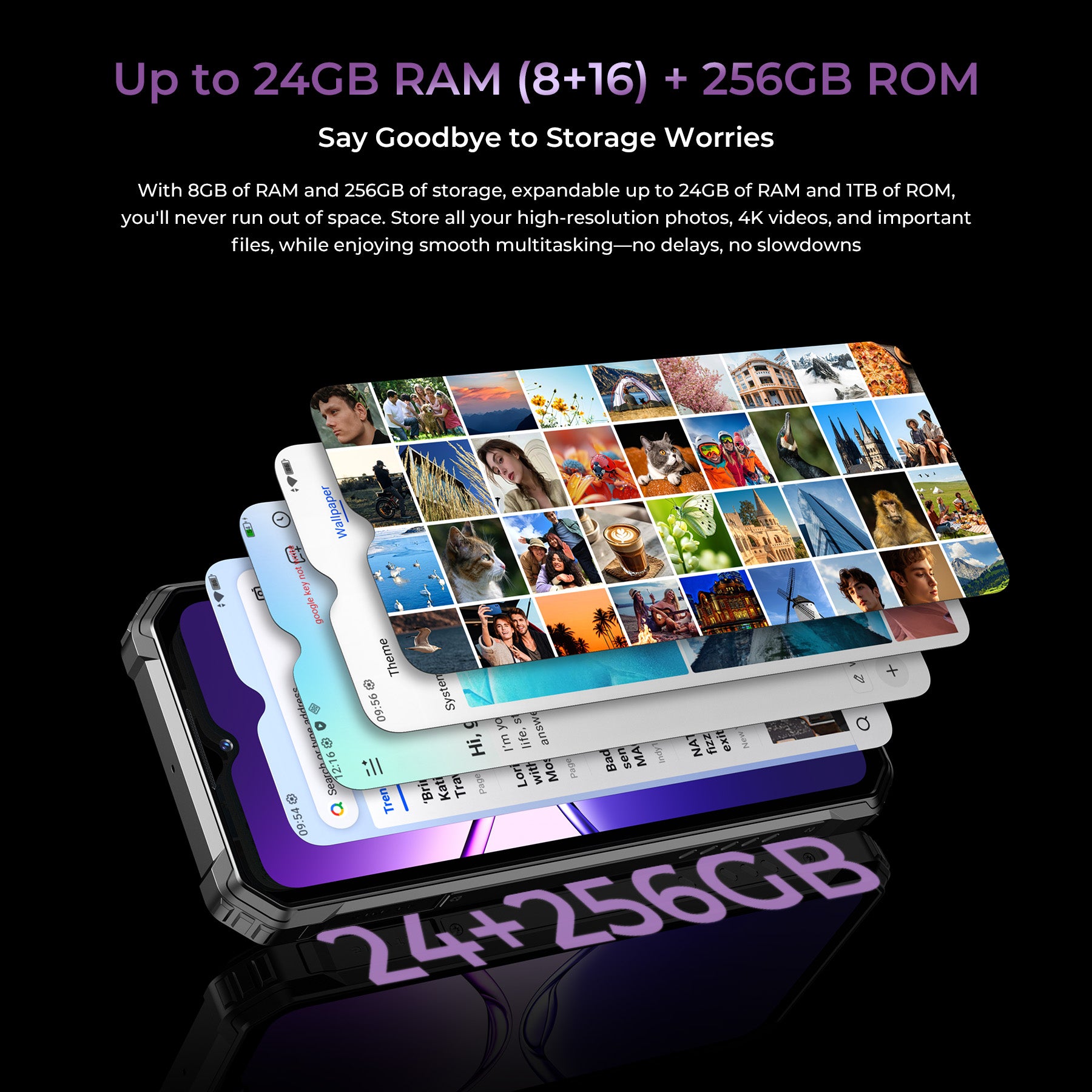 OUKITEL G7-EV 4G Rugged Phone 6.52'' HD+ Display 10,600mAh Big Battery