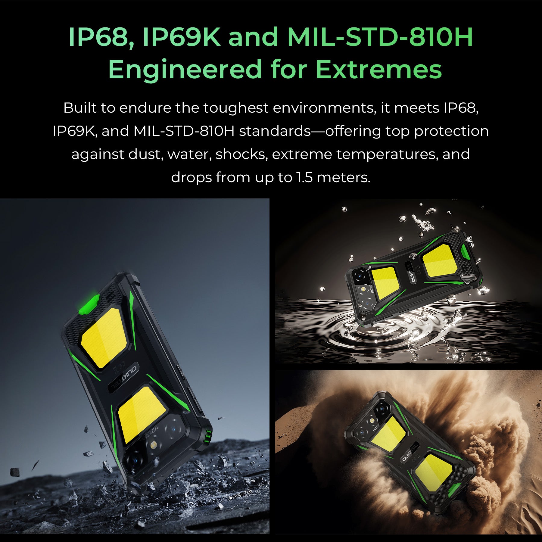 OUKITEL G5 SIMフリー スマホ 本体 16GB RAM 64GB Oukitel G5 4G Rugged Phone 6 HD+ Display6300mAh Big Battery 13MP