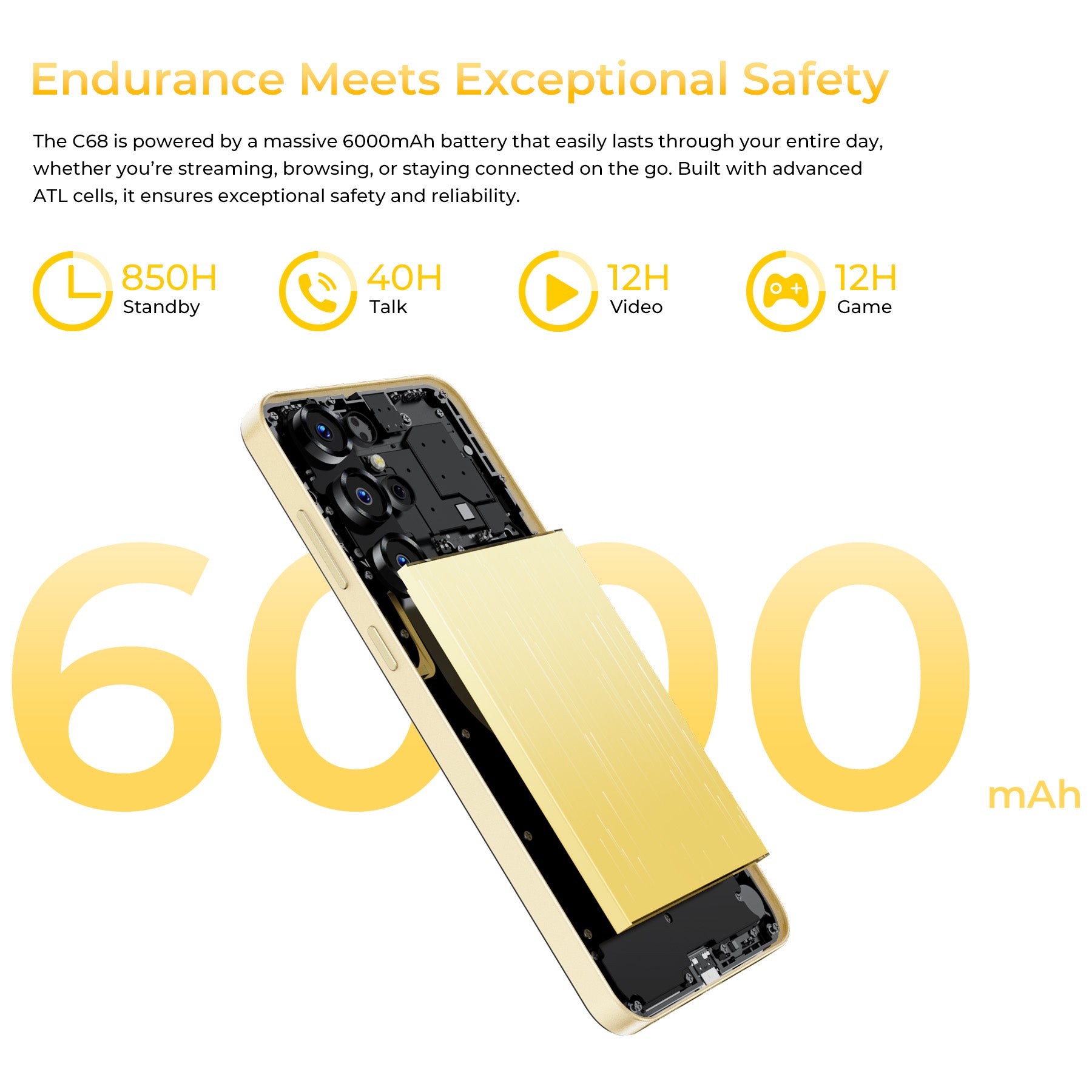 OUKITEL C68-EV 7.2-inch 6000mAh Battery 9.5mm Ultra-thin Body Smartpho