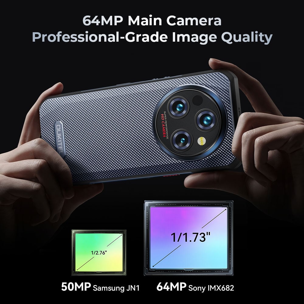 Oukitel WP35 5G Rugged Phone 11000mAh Battery 15mm Body Android 14 (24 ...