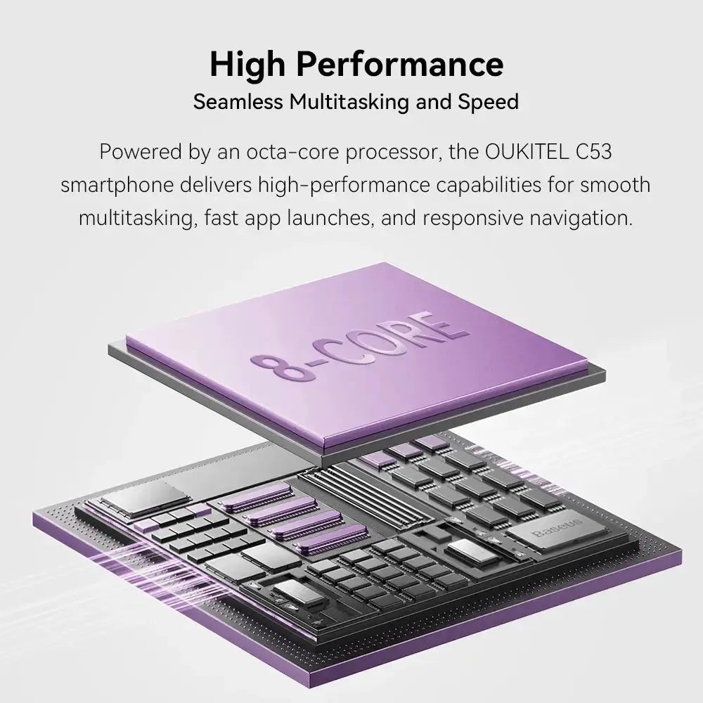 Oukitel C53 5G 6.6-inch 4300mAh Battery 8.9mm Ultra-thin Body Oukitel C53 5G 6.6-inch 4300mAh Battery 8.9mm Ultra-thin Body