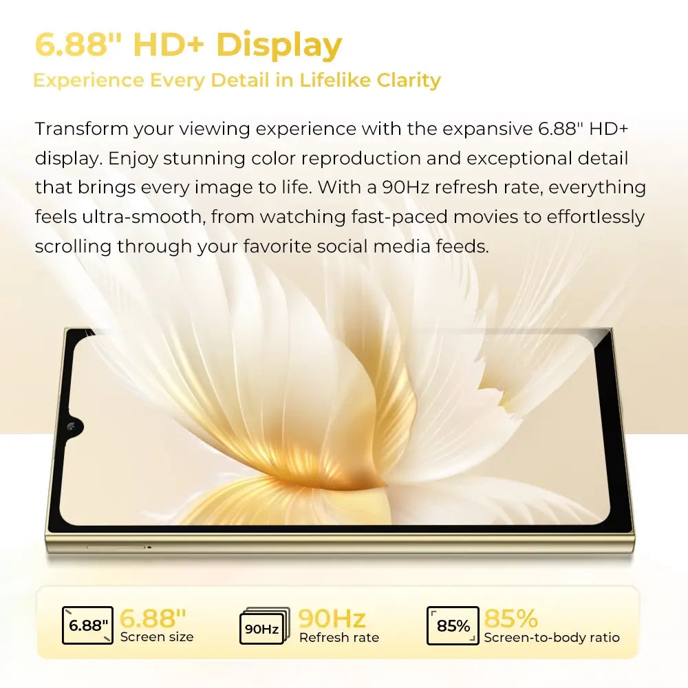 Oukitel C61 Pro 6.88-inch 5150mAh Battery 9.5mm Ultra-thin Body