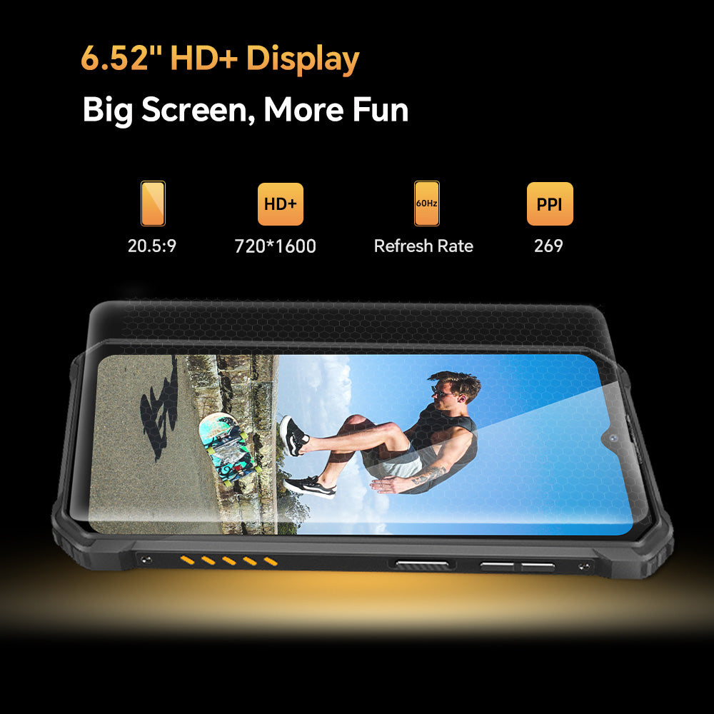Oukitel WP23 Pro 6.5-inch 10600mAh Rear Fingerprint Unlocked Outdoor  Smartphone (8+128GB NFC)