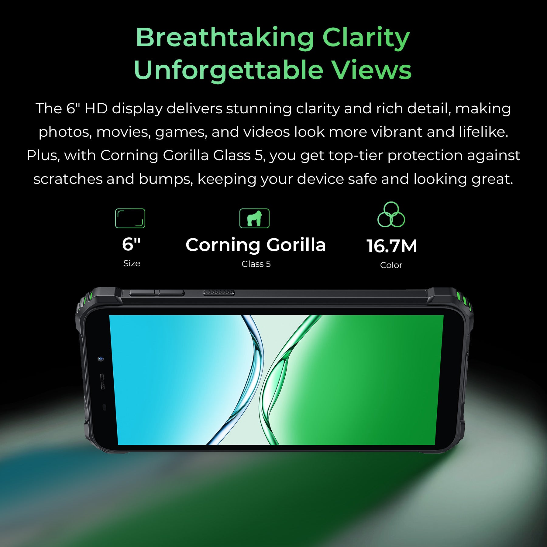 Oukitel G5 4G Rugged Phone 6 HD+ Display6300mAh Big Battery 13MP