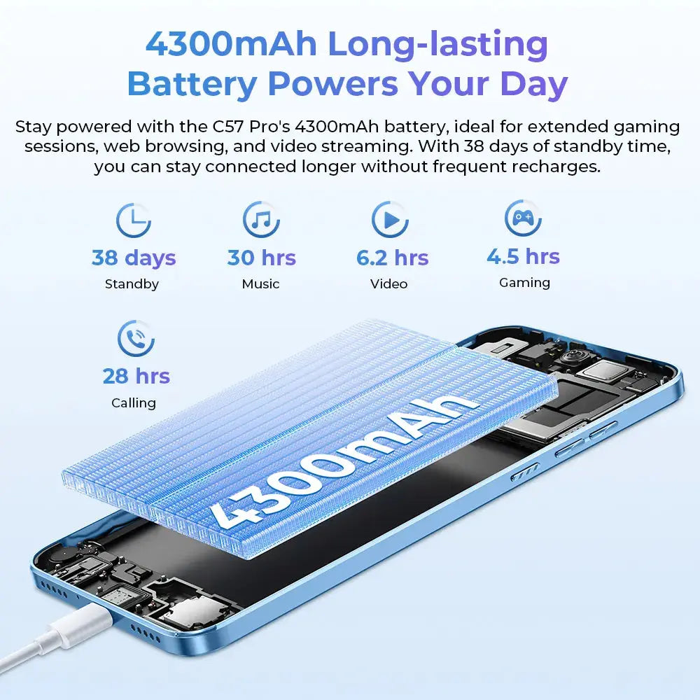 Oukitel C57 Pro 4300mAh Battery 9.4mm Ultra-thin body – OUKITEL Oukitel C57 Pro 4300mAh Battery 9.4mm Ultra-thin body – OUKITEL