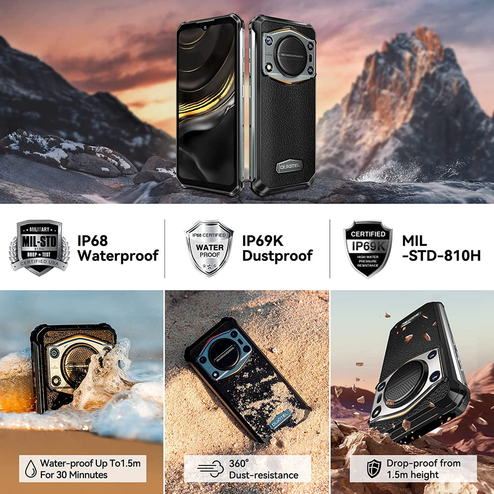 Oukitel WP22 6,5 Zoll 10000 mAh Akku Android 13 Lautsprecher 