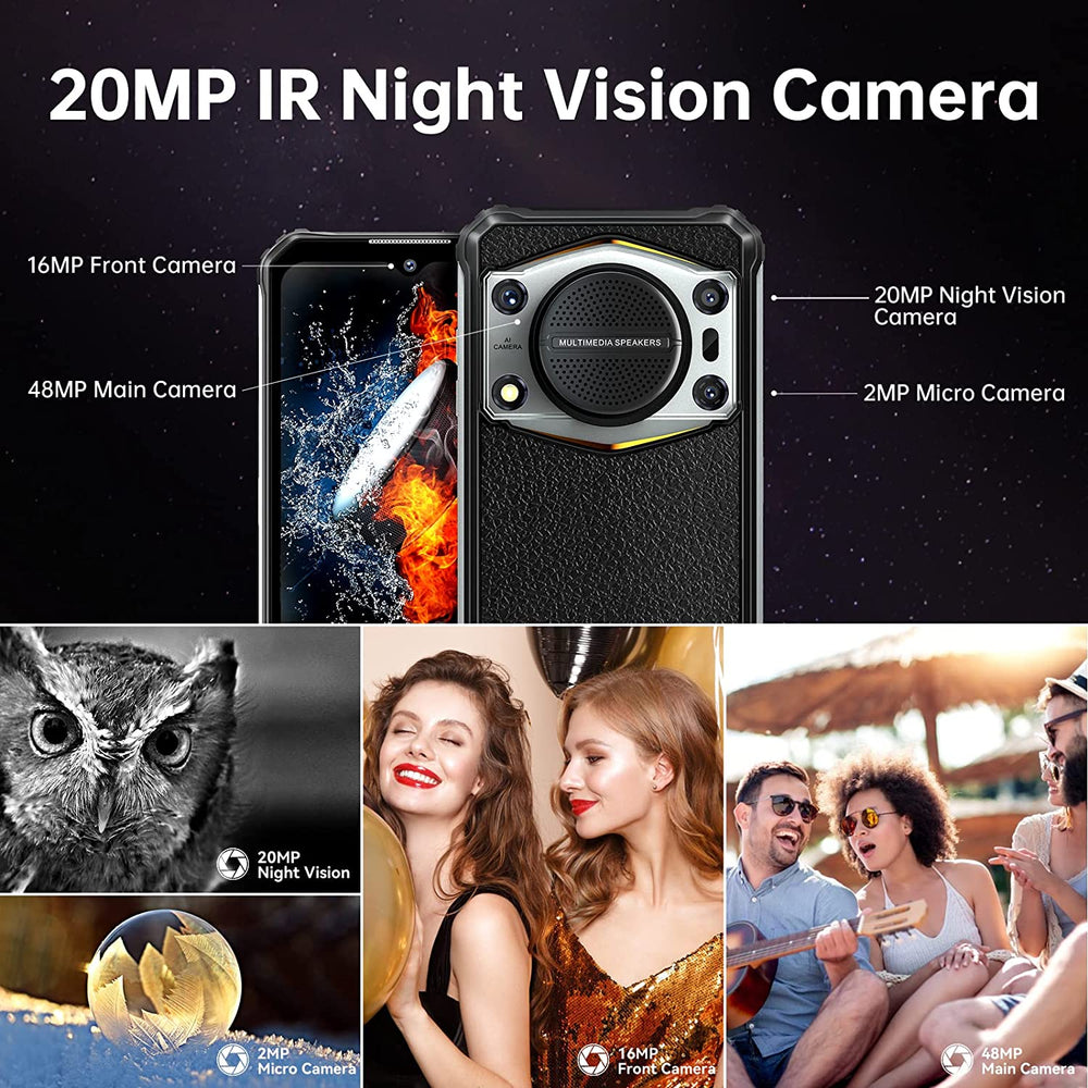 Oukitel WP22 6,5 Zoll 10000 mAh Akku Android 13 Lautsprecher 