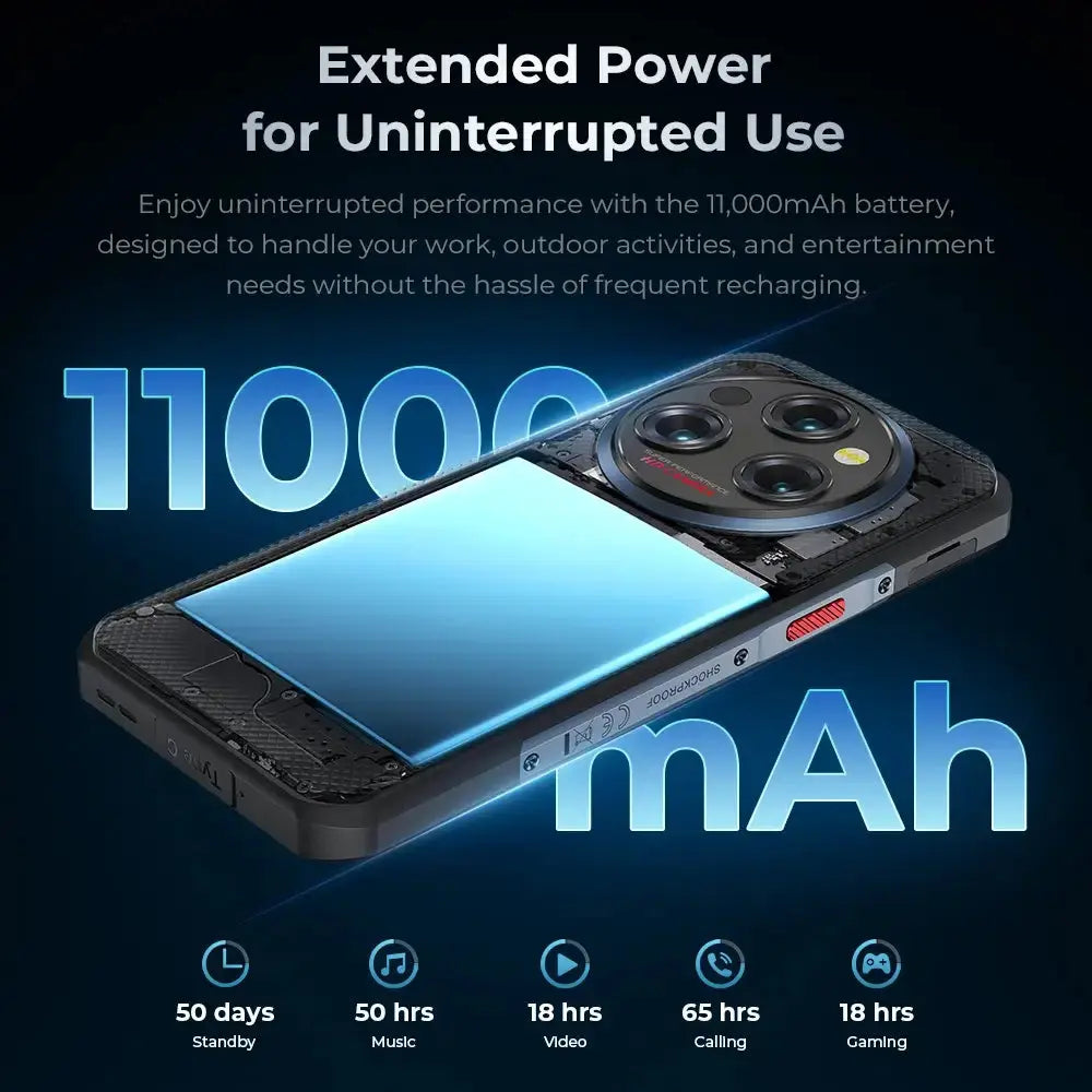 Oukitel WP35S 4G Rugged Phone 6.56'' HD+ Display 11000mAh Big Oukitel WP35S 4G Rugged Phone 6.56'' HD+ Display 11000mAh Big