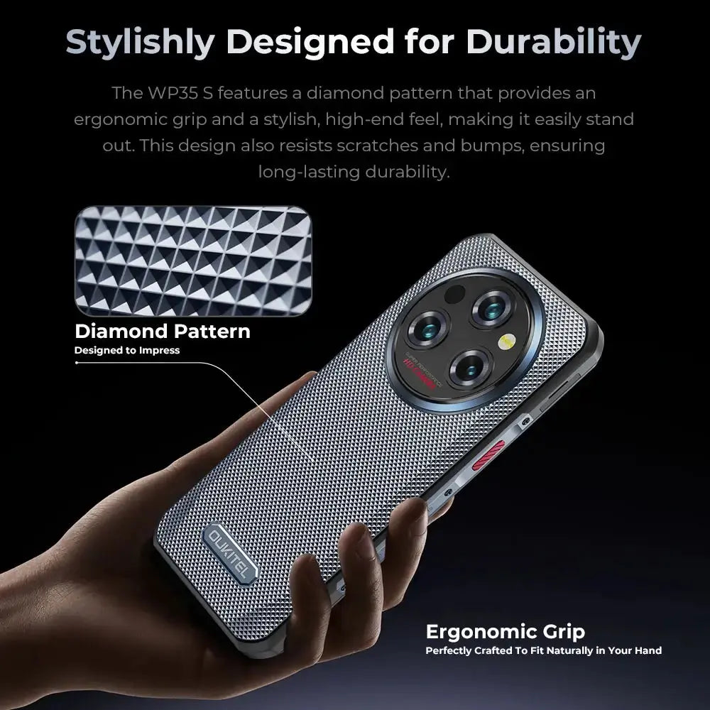 Oukitel WP35S 4G Rugged Phone 6.56'' HD+ Display 11000mAh Oukitel WP35S 4G Rugged Phone 6.56'' HD+ Display 11000mAh