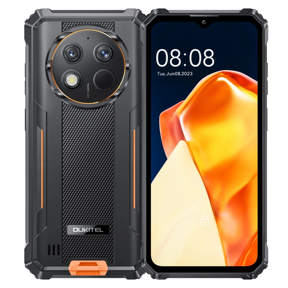 510014 新品未開封　OUKITEL G1 SIMフリー スマホ　色オレンジ Oukitel G1 Rugged Phone 6.52-inch 10600mAh Big Battery 48MP Camera