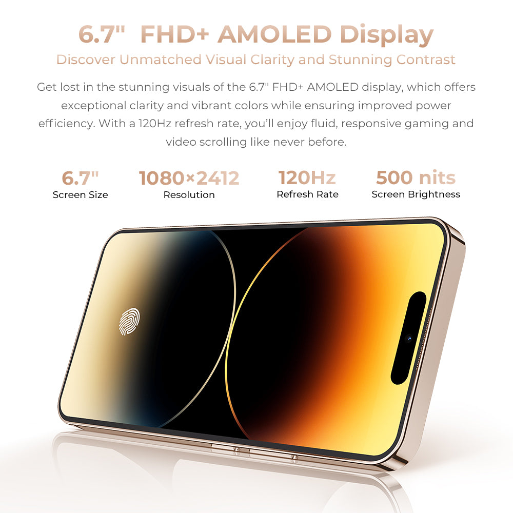 OUKITEL P1 Pro-EV 6.7-inch 5150mAh Battery 8.2mm Ultra-thin Body Smart