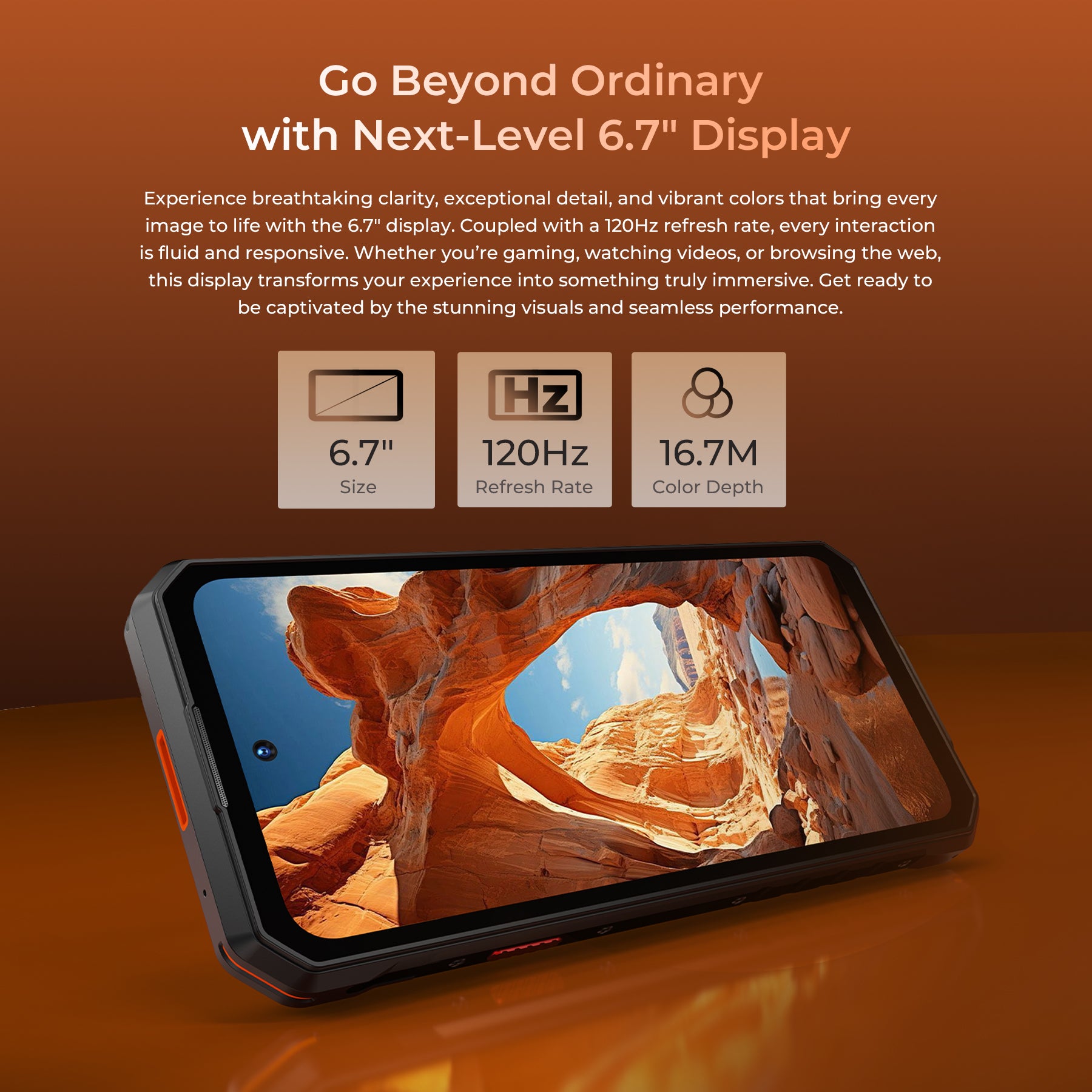OUKITEL WP58 Pro 5G Rugged Phone 6.7-inch 10,000mAh Battery 64MP Camer