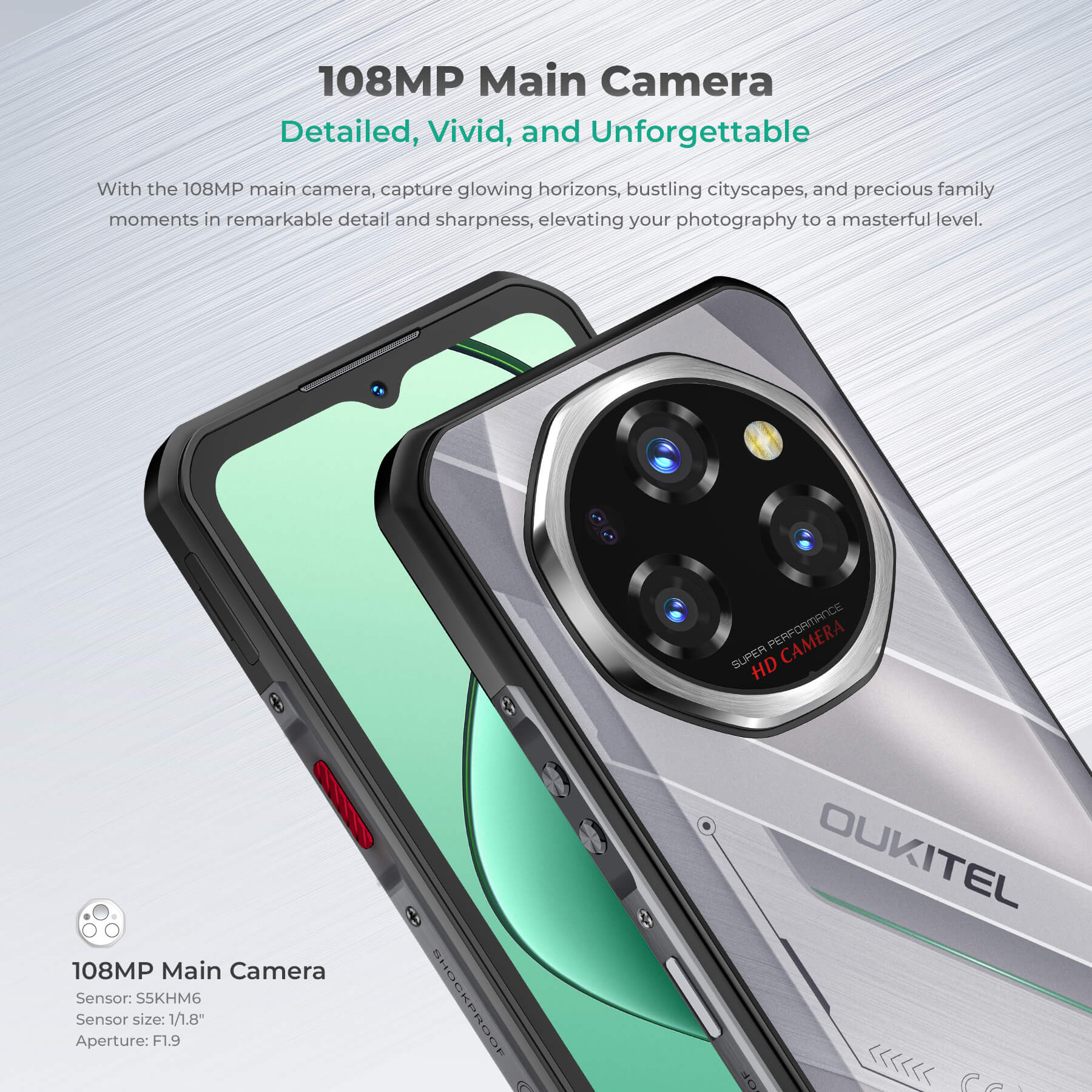 鬼レア！早い者勝ち！★タフネススマホ！OUKITEL WP62 12/512★ Oukitel WP62 5G Rugged Phone 6.6-inch 11000mAh Battery 108MP