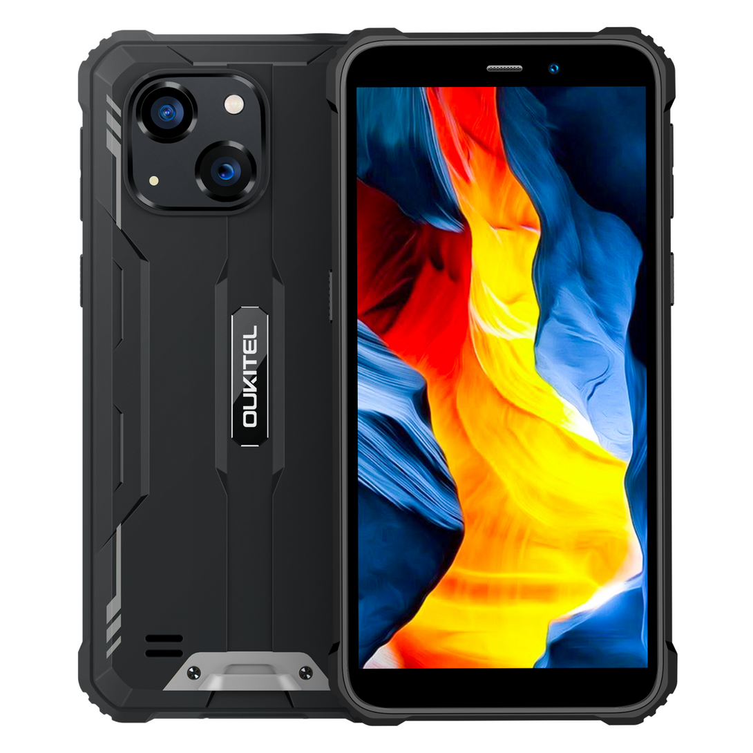Case for Oukitel WP32 Pro,Shock-Absorption Light but Durable Soft Gel Black  TPU Silicone Protection Case Cover for Oukitel WP32 Pro (5.93) - KE98