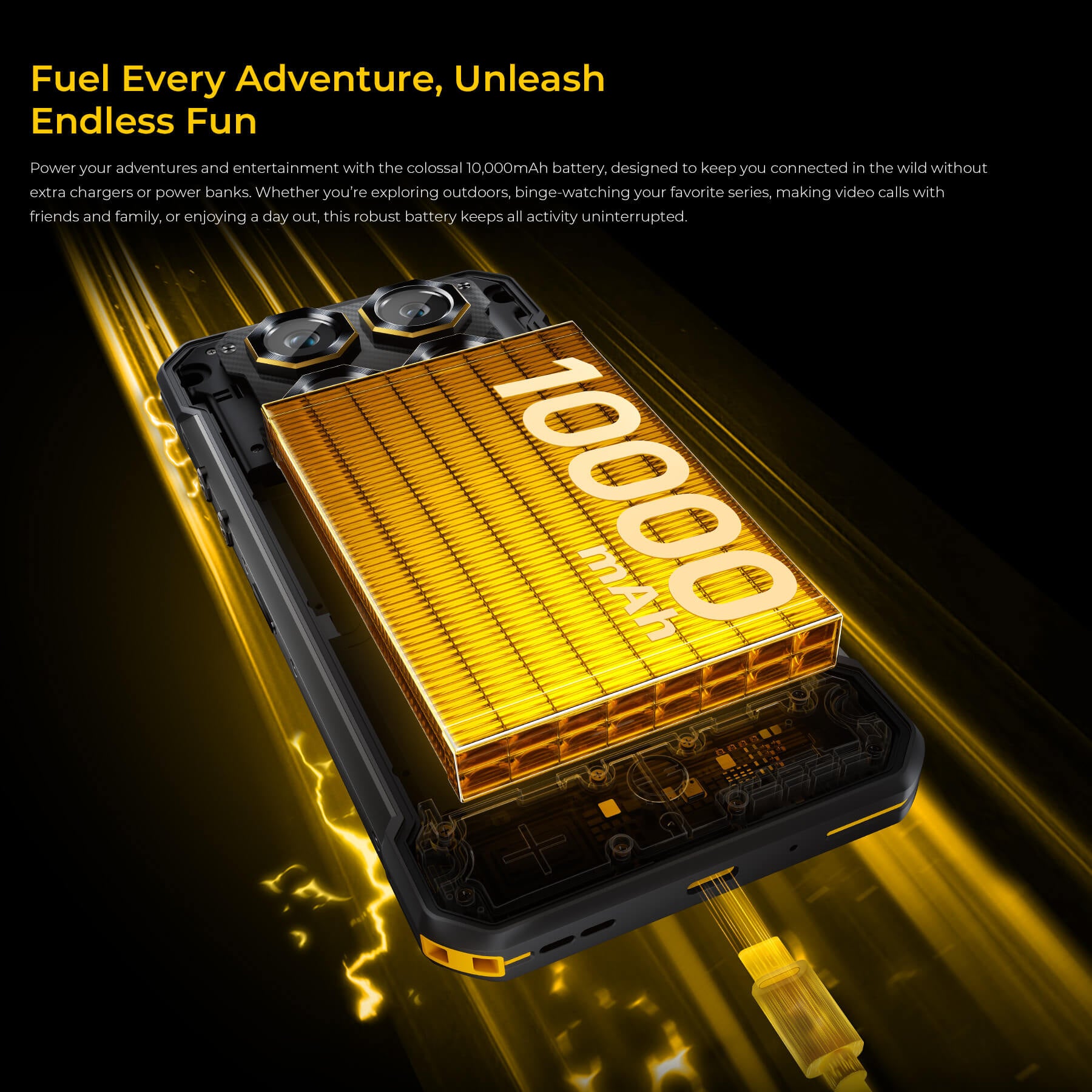 Oukitel WP60 5G Rugged Phone 7.2'' HD+ Display 10,000mAh Big