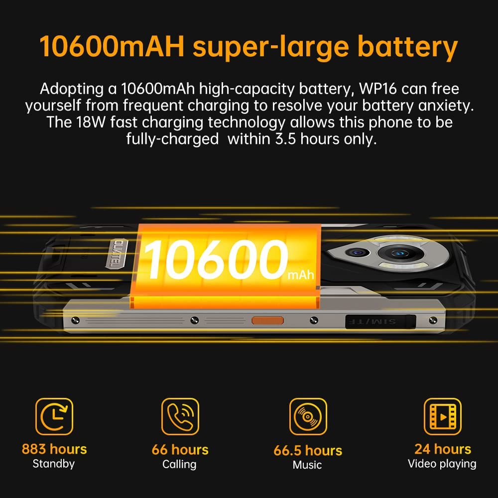 Oukitel WP16 10600mAh IP68 IP69K NFC Rugged Phone(8+128GB) – OUKITEL